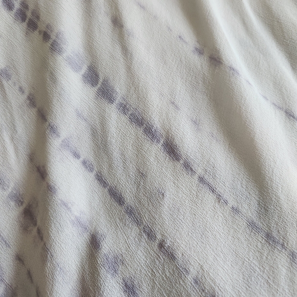 Sundance Womens Shibori Spirit White Gray Tie Dyed Asymmetrical Hem Dress Medium - Picture 7 of 9